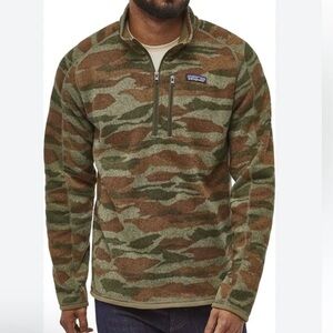 Patagonia Camouflage Better Sweater 1/4 Zip size s